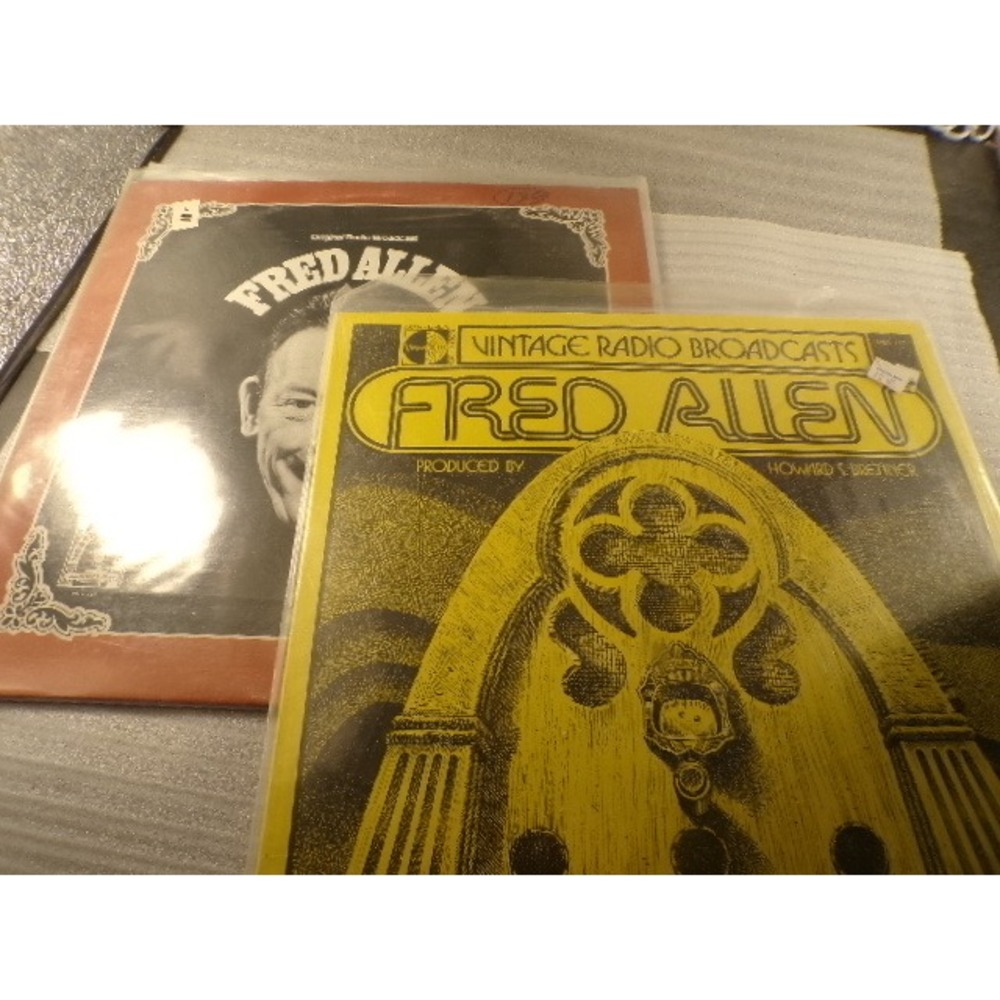 Fred Allen Vintage Radio Broadcasts Vinyl Record Lot 2 LP 1945 1948 Uncut Comedy